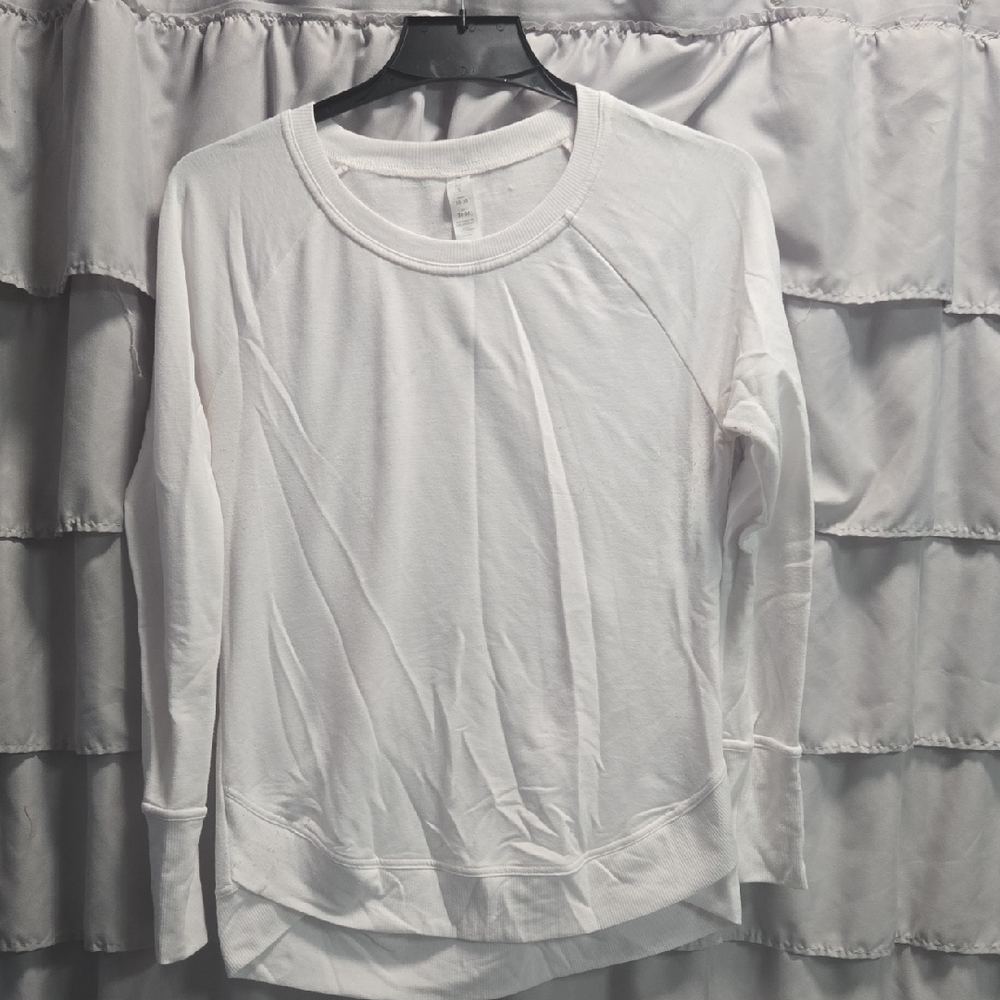 Balance Collection White Long Sleeve Tee